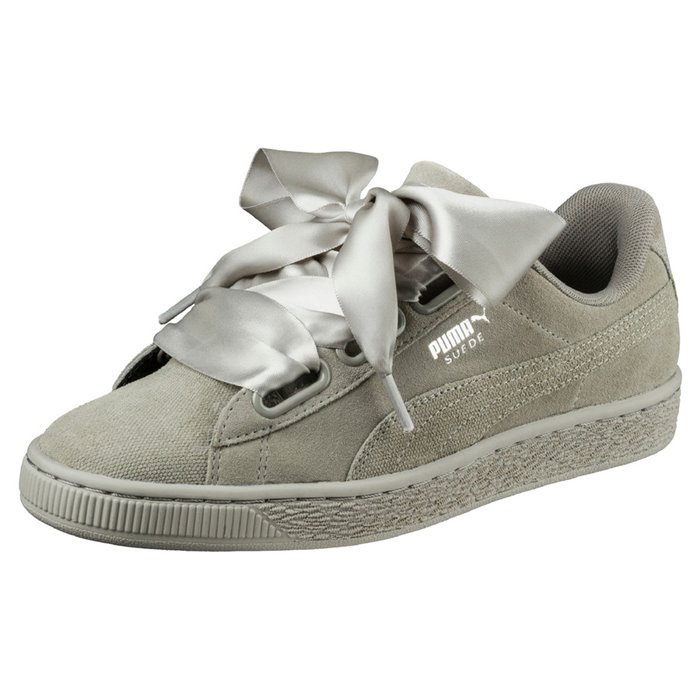 puma suede heart khaki