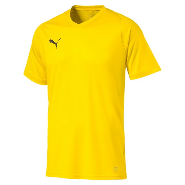 PUMA LIGA Jersey Core men T-Shirt, Colour: yellow, black, Material: polyester