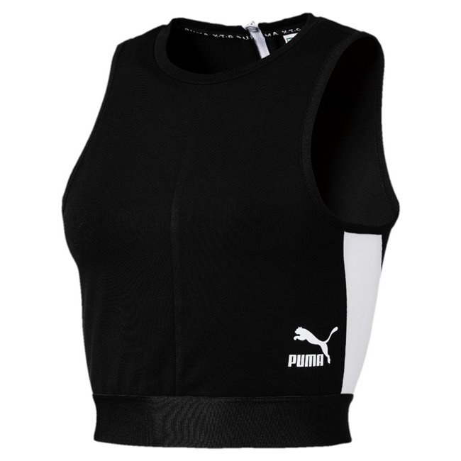 PUMA XTG Crop Top dámská mikina, Barva: černá, Materiál: polyester, elastan