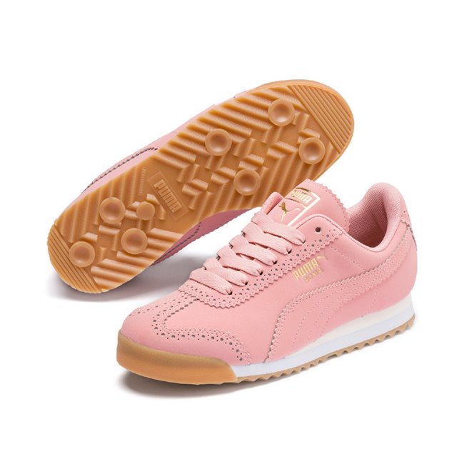 PUMA Roma Brogue Wns women shoes, Color: pale pink, Material: nubuck