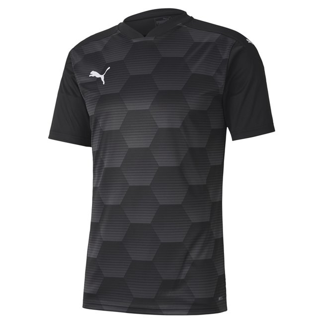 PUMA teamFINAL 21 Graphic Jersey men T-Shirt, Colour: black, gray, Material: polyester