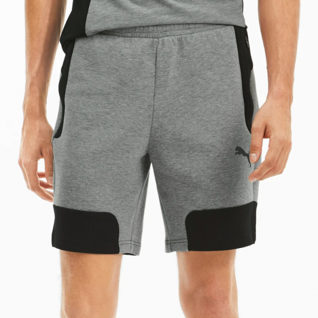 gray puma shorts