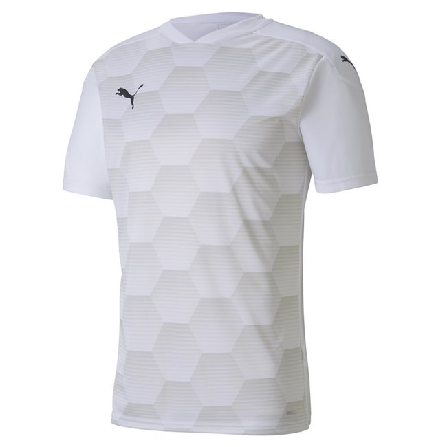 PUMA teamFINAL 21 Graphic Jersey men T-Shirt, Colour: white, gray-purple, Material: polyester