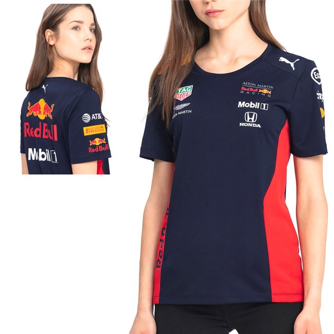 2018 Aston Martin Racing Ladies Team T-Shirt Navy Womens Girls Sizes XS-XL New 