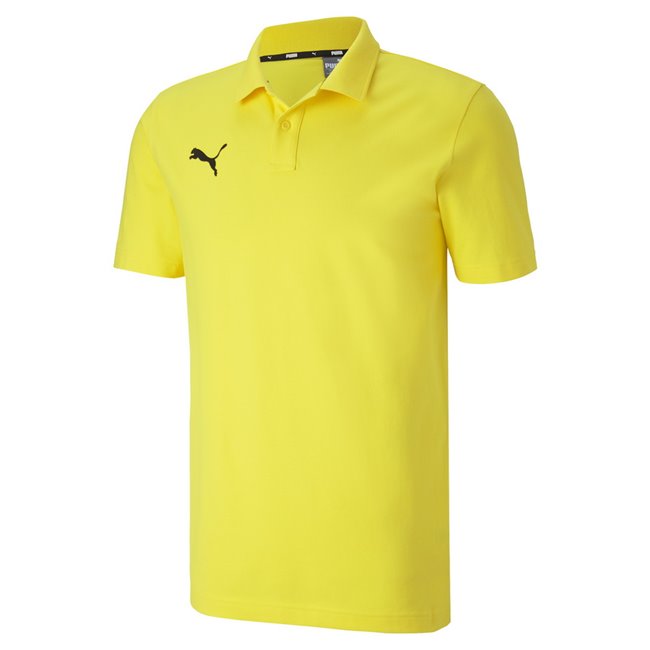 PUMA teamGOAL 23 Casuals Polo, Color: yellow, Material: polyester, elastane