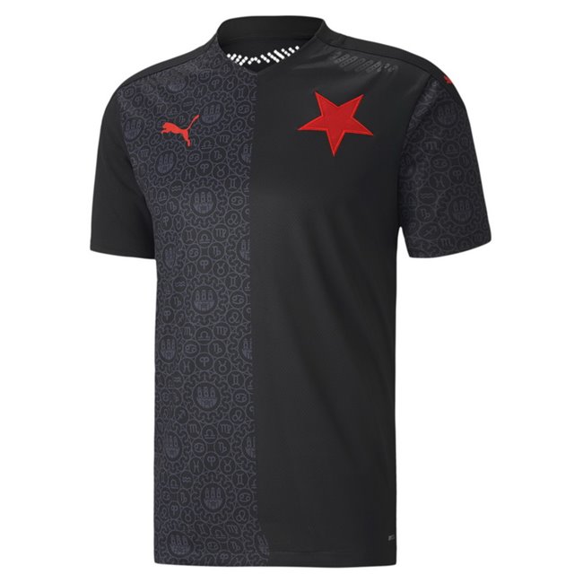 SK Slavia Away Shirt Promo, Color: black red, Material: polyester, 