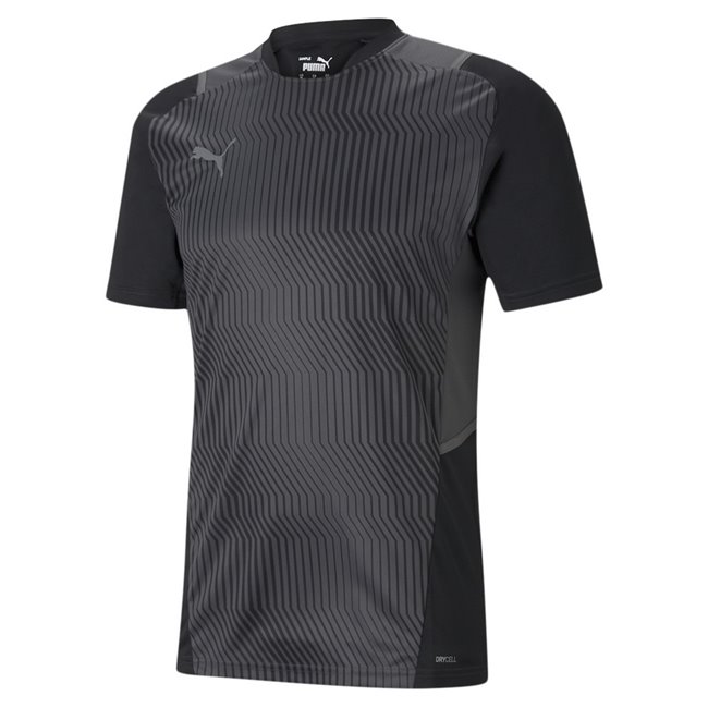 PUMA teamCUP Training Jersey men T-Shirt, Colour: black, gray, gray, Material: polyester