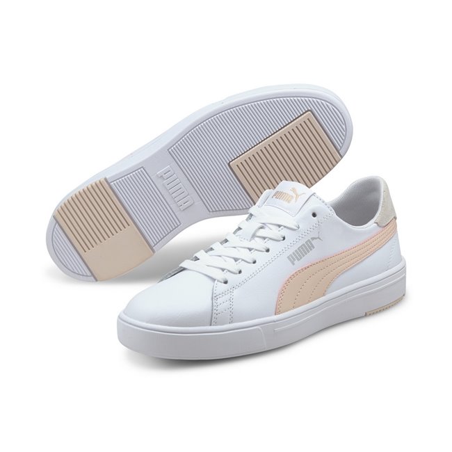 PUMA Serve Pro Lite shoes, Colour: white, pink, silver, Material: Upper: synthetic leather, Midsole: EVA, Sole: rubber
