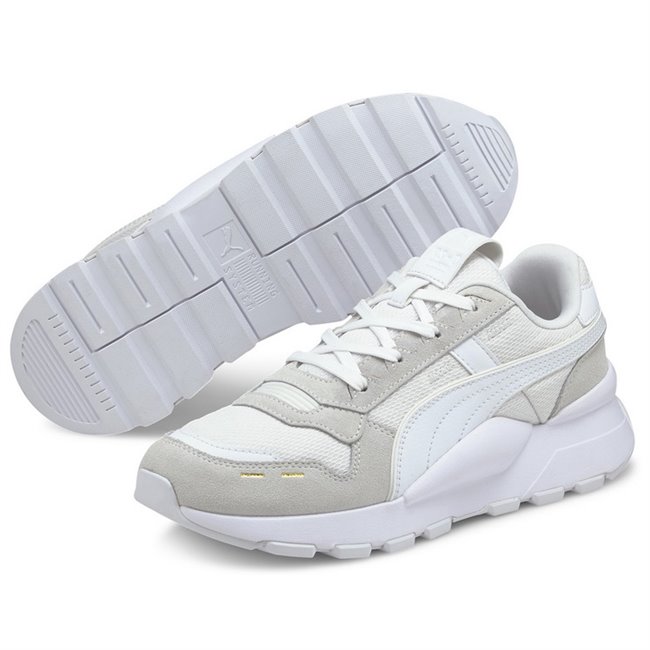 PUMA RS 2.0 Femme Wns women shoes, Colour: white, white, gold, Material: Upper: synthetic fibers, Sole: rubber