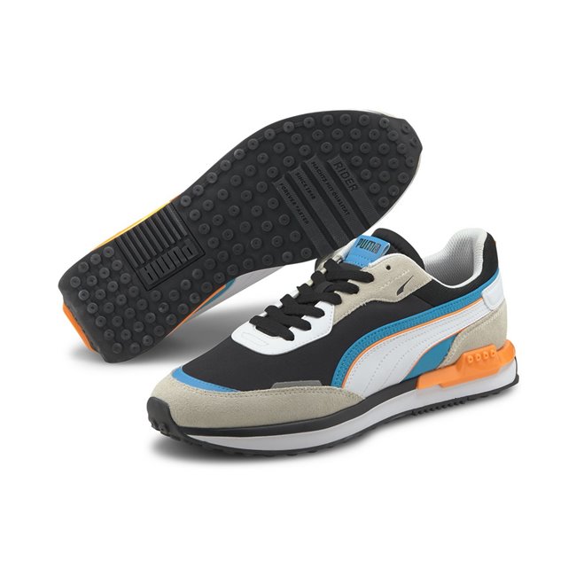 PUMA City Rider, Color: gray, Material: mesh, synthetic leather, rubber