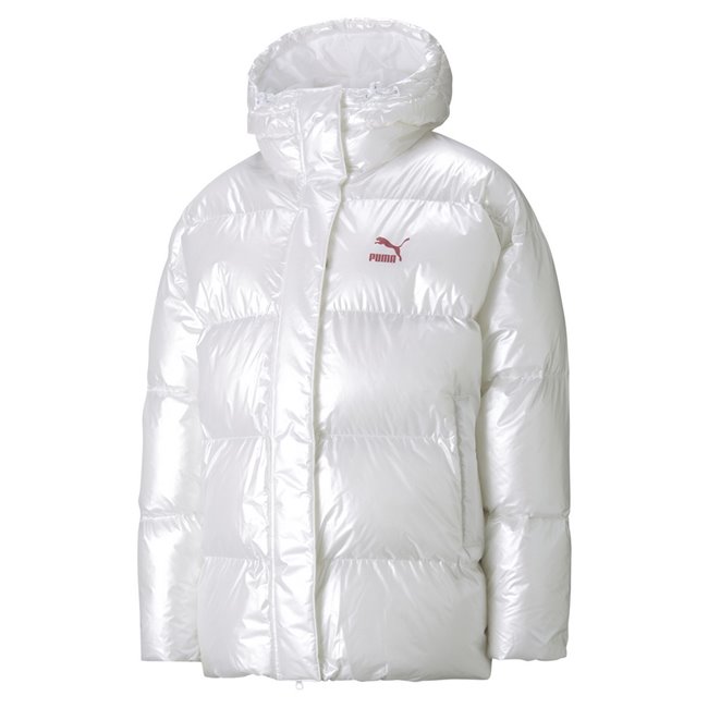PUMA Classics Oversized Jacket, Color: white, Material: polyester