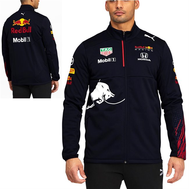 PUMA Red Bull RBR Team Softshell, Color: night blue, Material: polyester