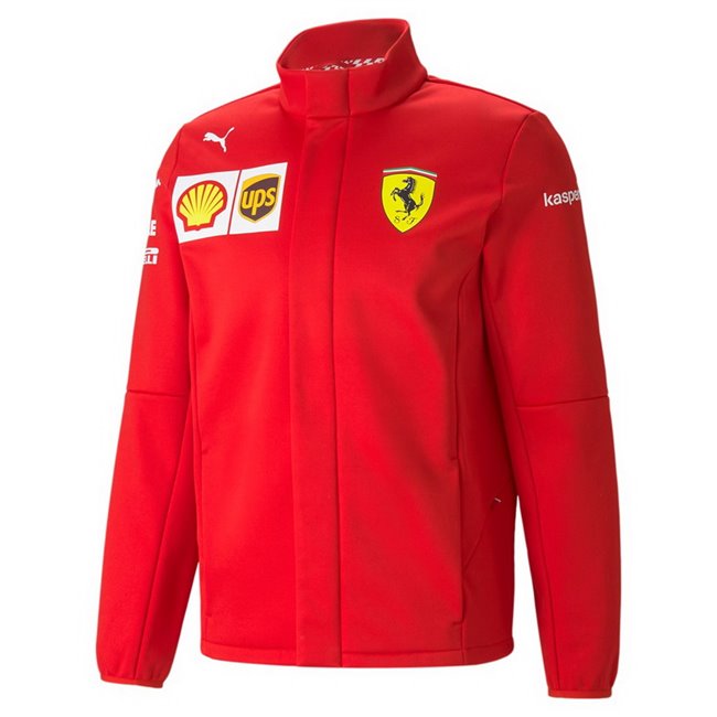 PUMA Ferrari SF Team Softshell Jacket, Color: red, Material: polyester
