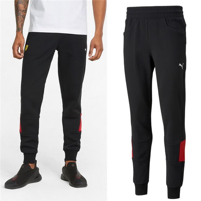 Ferrari Race men's trousers, Color: black, Material: polyester, cotton