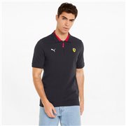 Ferrari Race Polo men's polo shirt, Color: black, Material: cotton