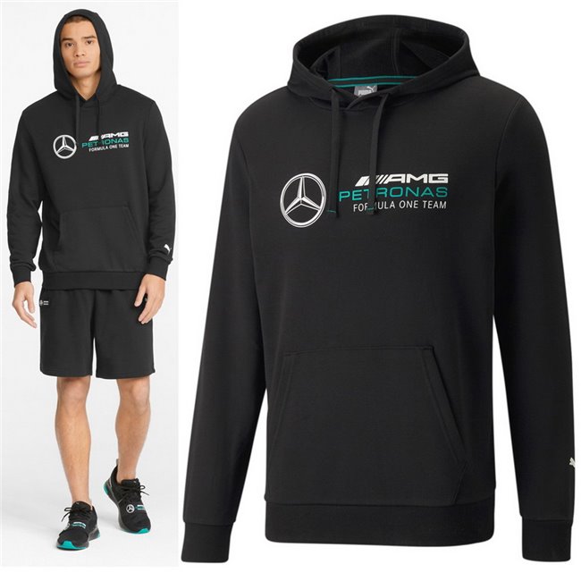 Mercedes MAPF1 ESS Hoodie men´s sweatshirt, Color: black, Material: cotton, polyester