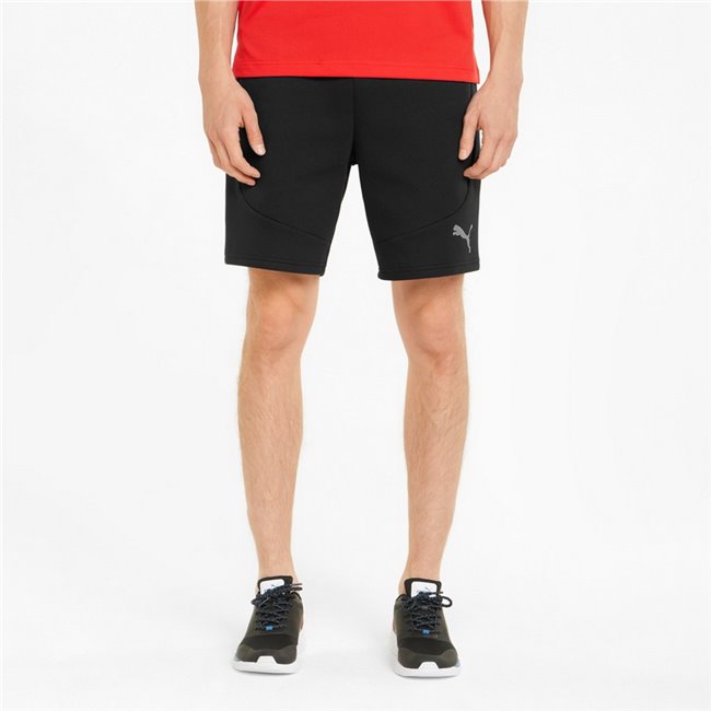 PUMA Evostripe Shorts 8 DK pánské šortky, Barva: černá, Materiál: bavlna, polyester, Sportovní pletené šortky, vyrobeny z velmi pohodlného a prodyšného materiálu, obsahují také technologii dryCELL, takže perfektně odvádí pot. Zdobeny tištěným logem PUMA.