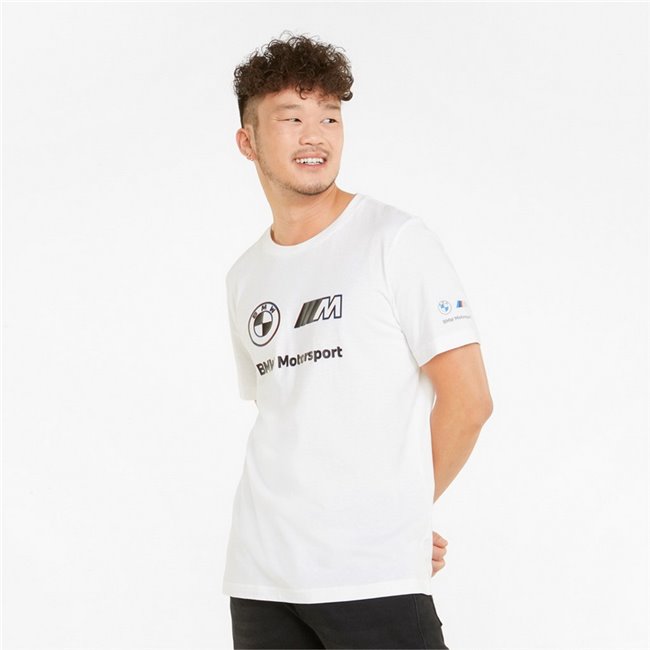 BMW MMS Logo+ Men's T-Shirt, Color: white, Material: cotton