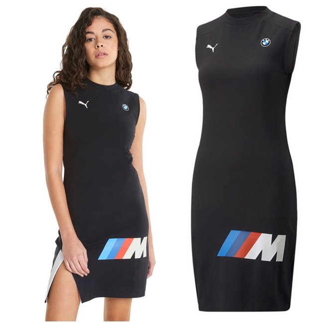 BMW MMS Wmn Statement Dress dress, Color: black, Material: viscose, polyester, elastane