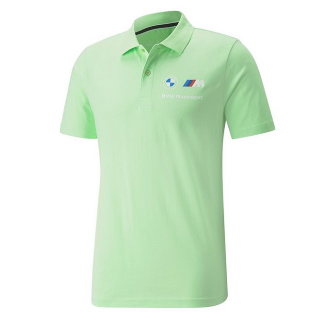BMW MMS ESS Polo men's polo shirt, Color: green, Material: cotton