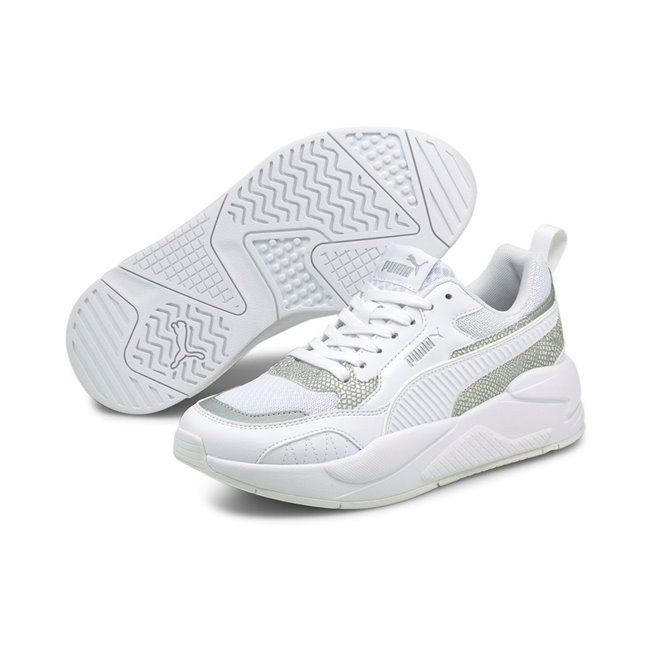 PUMA X-Ray? Square Snake Prem Wns, Color: white, Material: synthetic leather, rubber