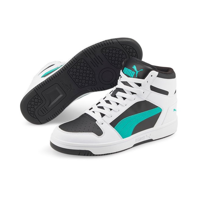 PUMA Rebound LayUp SL ankle boots, Color: black, Material: Upper: synthetic leather, Midsole: rubber, Sole: rubber
