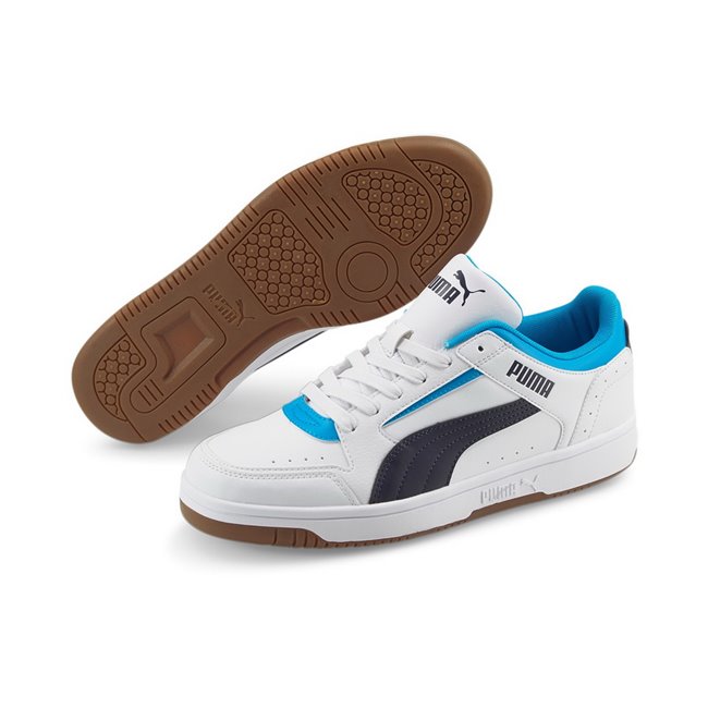 PUMA Rebound Joy Low ankle boots, Color: white, Material: Upper: synthetic leather, Midsole: rubber, Sole: rubber