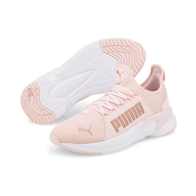 PUMA Softride Premier Slip-On Wns ladies shoes, Color: pink, Material: Upper: mesh, fabric, Midsole: SOFTRIDE PUMA, Sole: rubber
