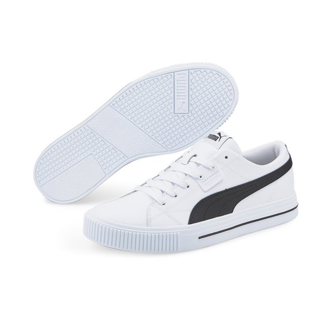 PUMA Ever FS shoes, Color: white, Material: Upper: leather, Midsole: rubber, Sole: rubber