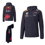 PUMA Red Bull RBR Team Hoodie men´s sweatshirt, Color: night blue, Material: cotton, polyester