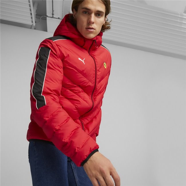 Ferrari Race MT7 Ecolit Jacket men's winter jacket, Color: red, Material: polyester