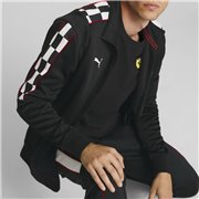 Ferrari Race MT7 Track Jacket men's jacket, Color: black, Material: polyester, cotton