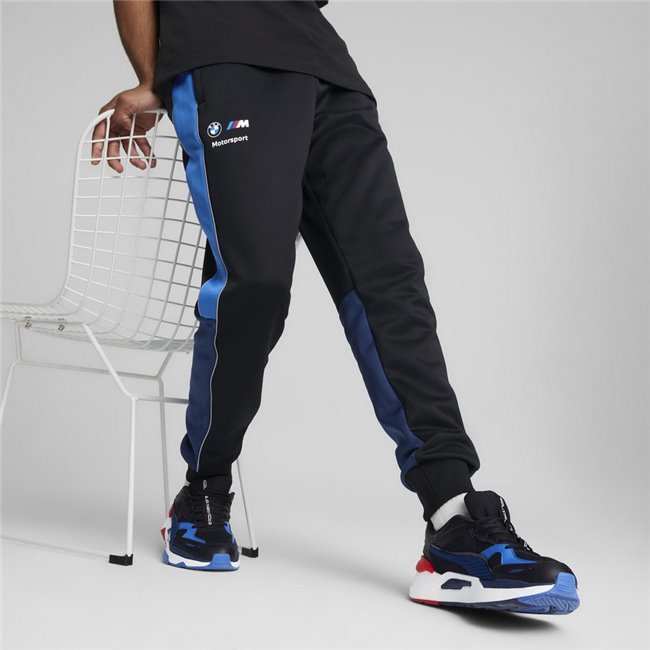 BMW MMS MT7 Track Pants men's trousers, Color: black, Material: polyester, cotton