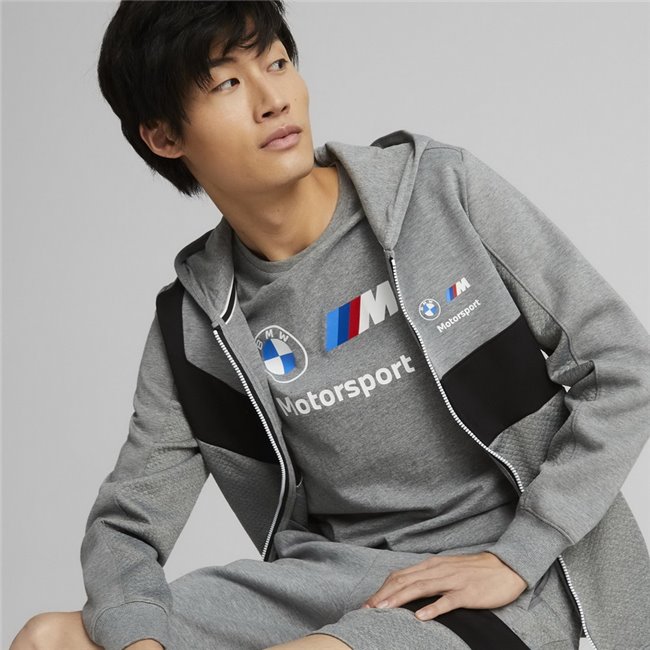 BMW MMS Hdd Sweat Jacket men's jacket, Color: gray, Material: cotton, polyester