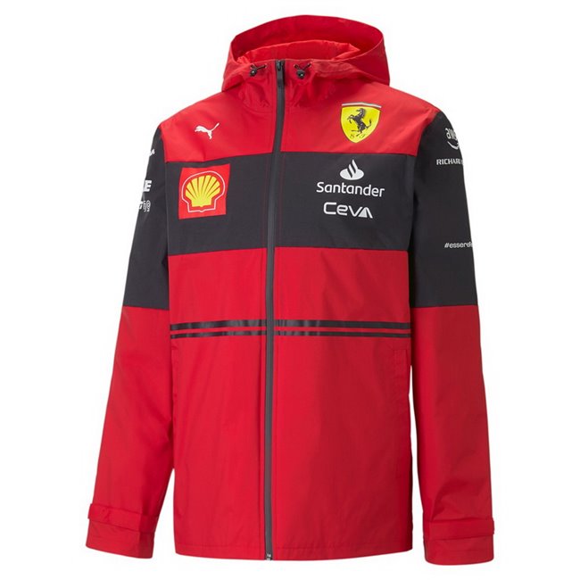 Ferrari SF Team men's jacket, Color: red, Material: nylon