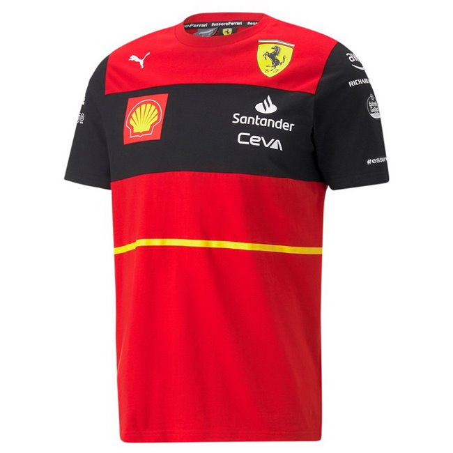 Ferrari SF Sainz Replica Men's T-Shirt, Color: red, Material: cotton