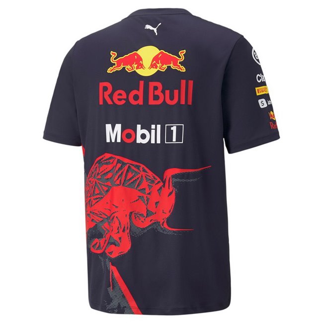 PUMA Red Bull RBR Team Men's T-Shirt, Color: night blue, Material: polyester