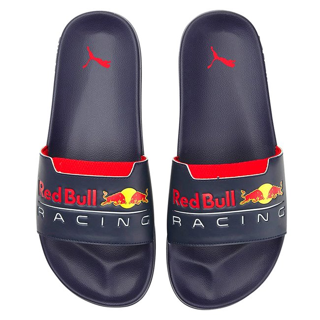 PUMA Red Bull RBR Leadcat 2.0 slippers, Color: night blue, Material: Upper: synthetic leather, Midsole: IMEVA, Sole: IMEVA